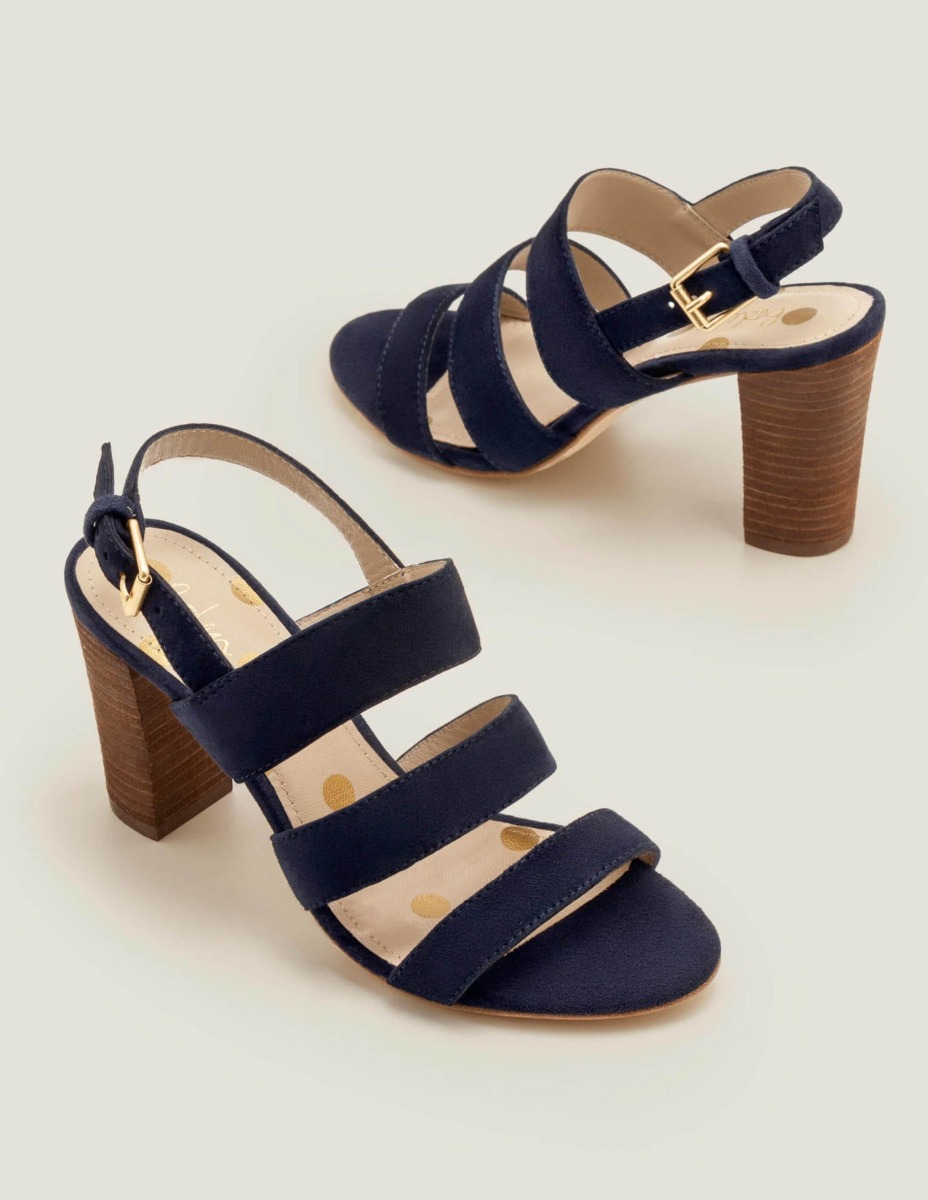 Blue Women's Heeled Sandals - Boden GOOFASH