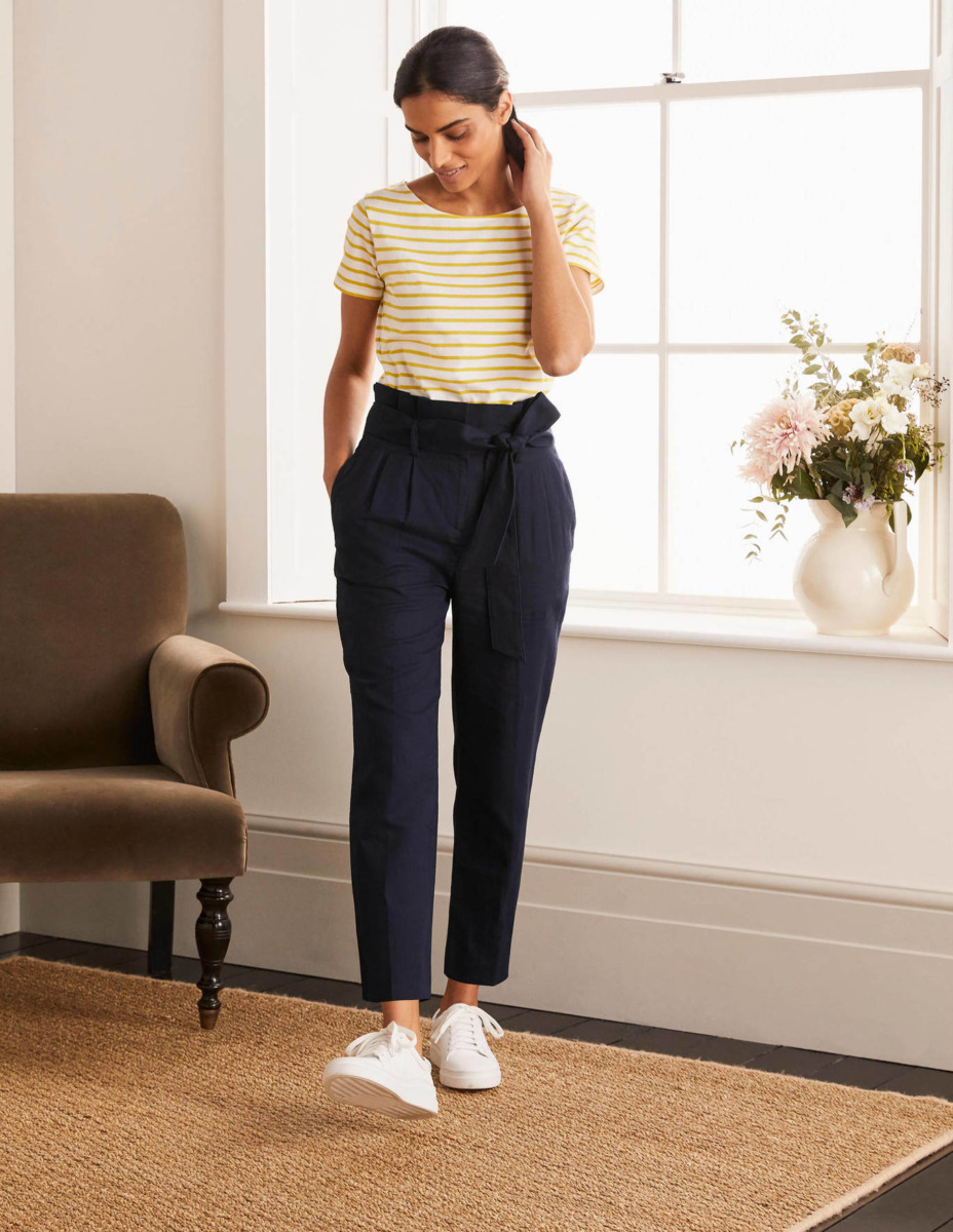 Boden Blue Trousers GOOFASH