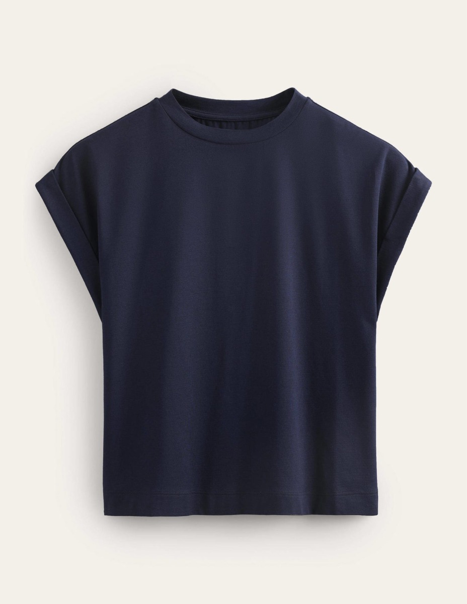 Boden Ladies T-Shirt Blue GOOFASH