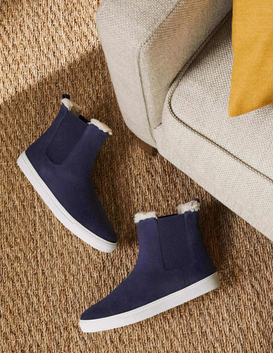 Boden - Lady Chelsea Boots Blue GOOFASH