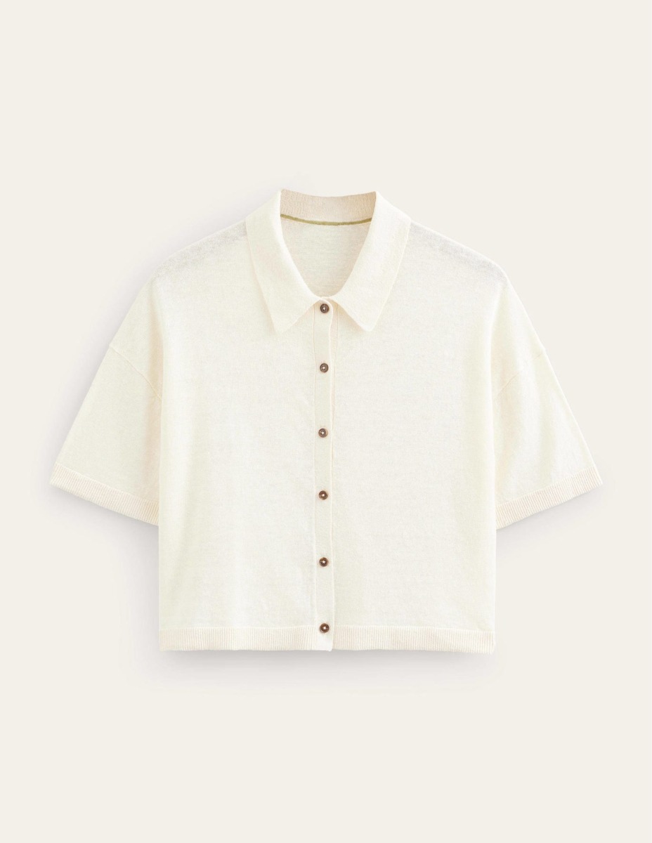 Boden - Lady Shirt in Ivory GOOFASH