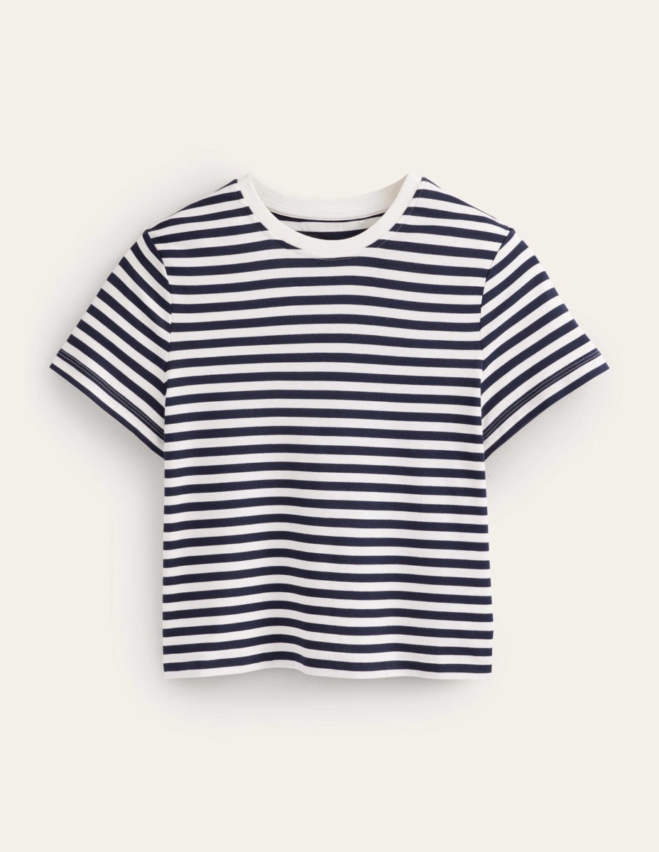 Boden - Lady T-Shirt in Ivory GOOFASH