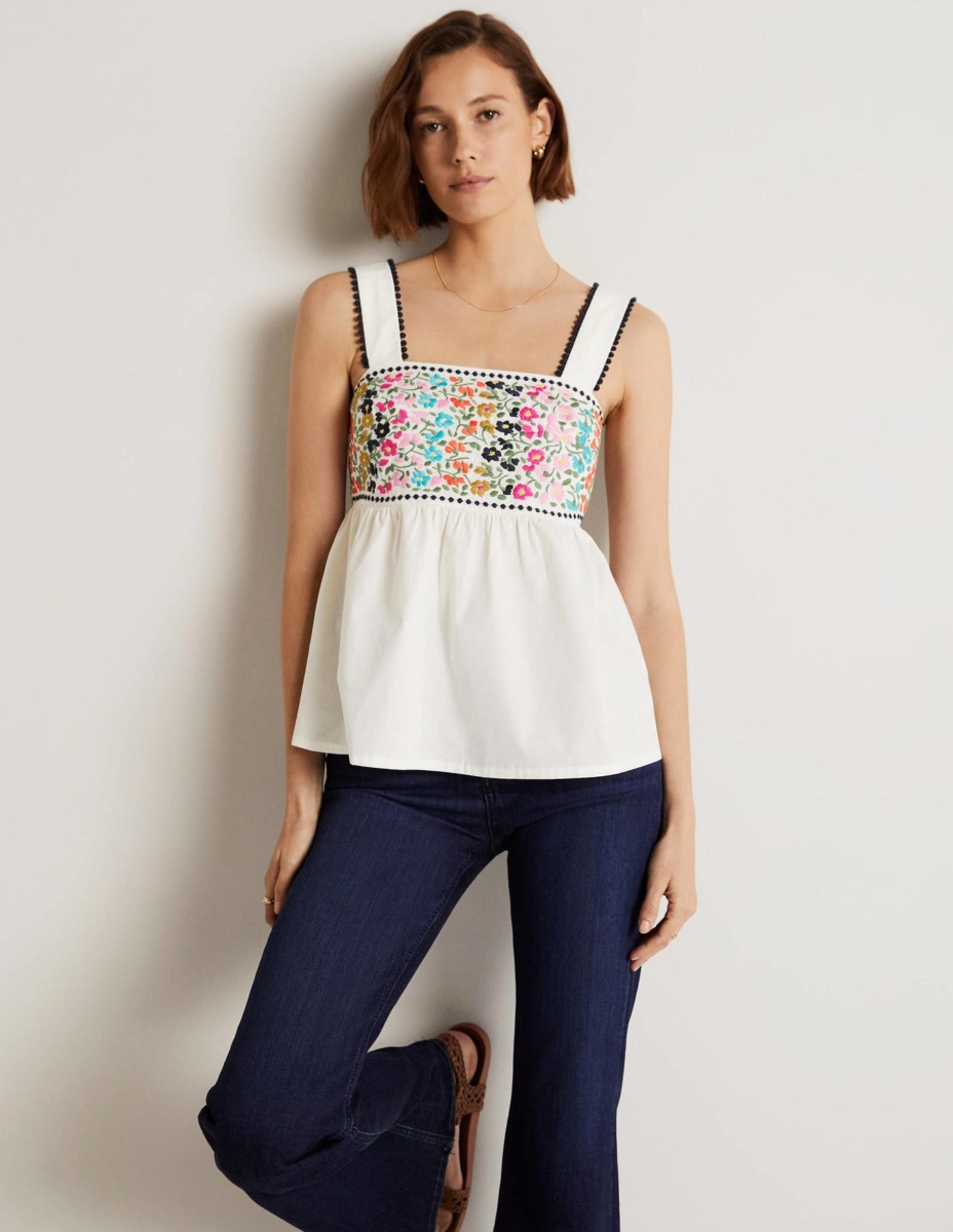 Boden Top Ivory for Women GOOFASH