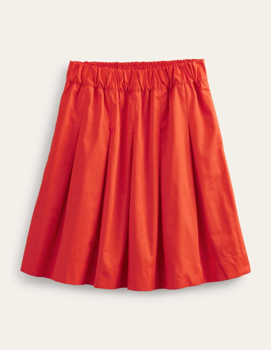 Boden Woman Pleated Skirt in Red GOOFASH