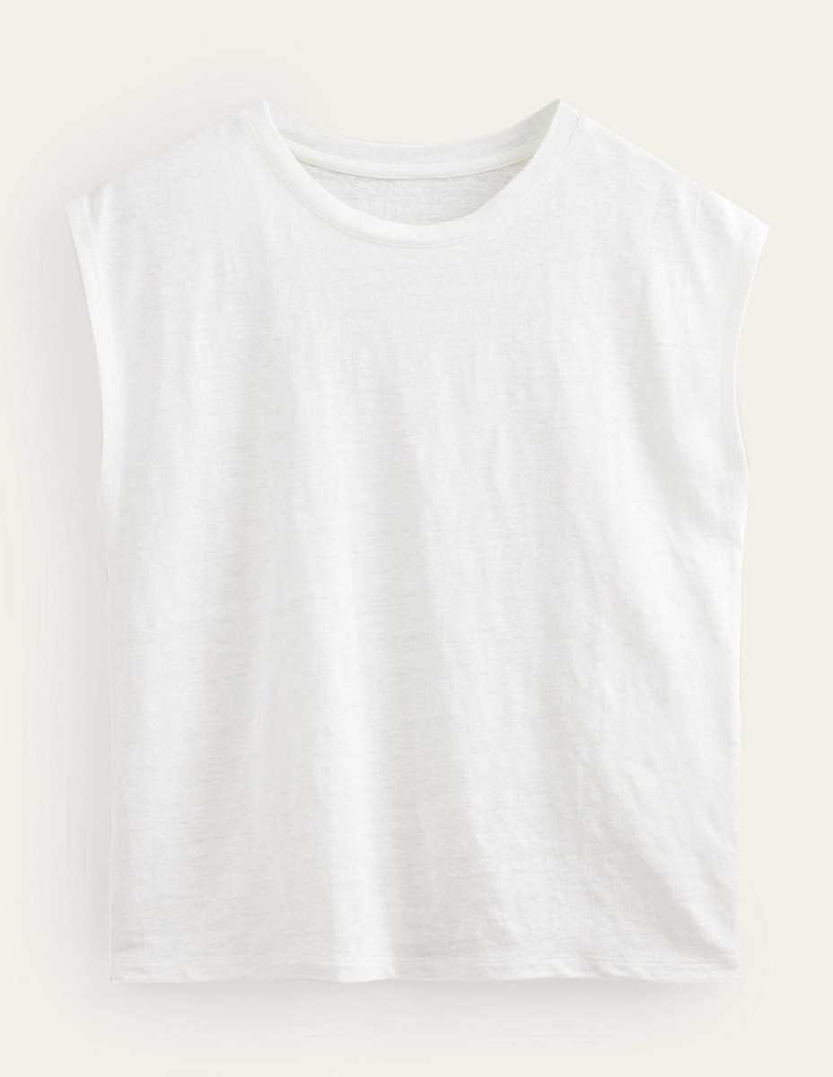 Boden Women's Ivory T-Shirt GOOFASH