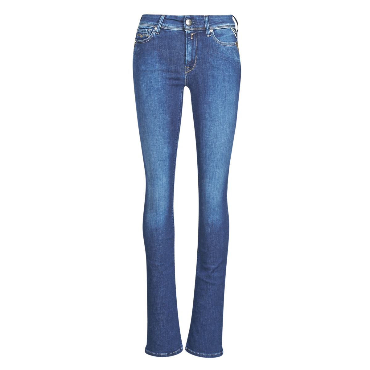 Bootcut Jeans in Blue - Spartoo - Replay GOOFASH