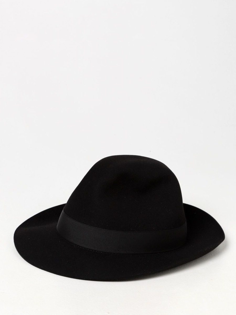 Borsalino - Women's Hat Black at Giglio GOOFASH