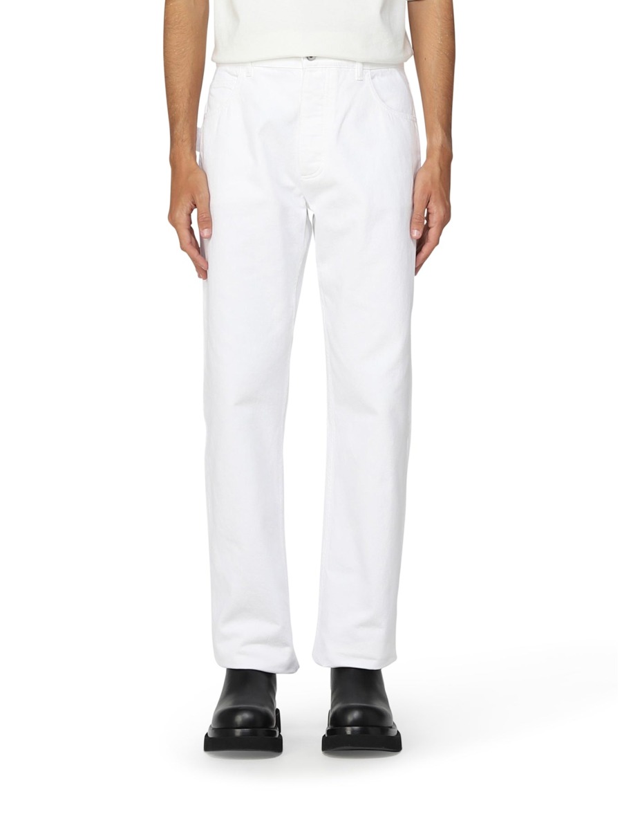 Bottega Veneta Gent Jeans in White from Suitnegozi GOOFASH