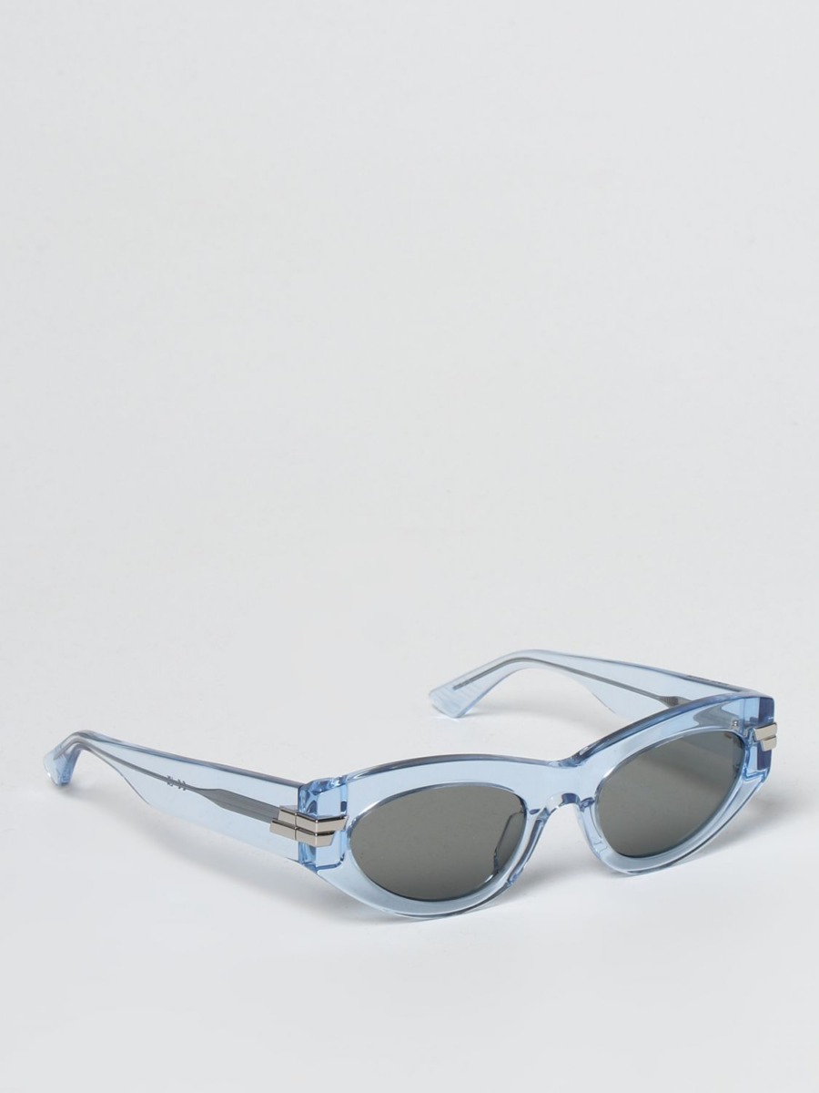 Bottega Veneta Women's Sunglasses in Blue at Giglio GOOFASH