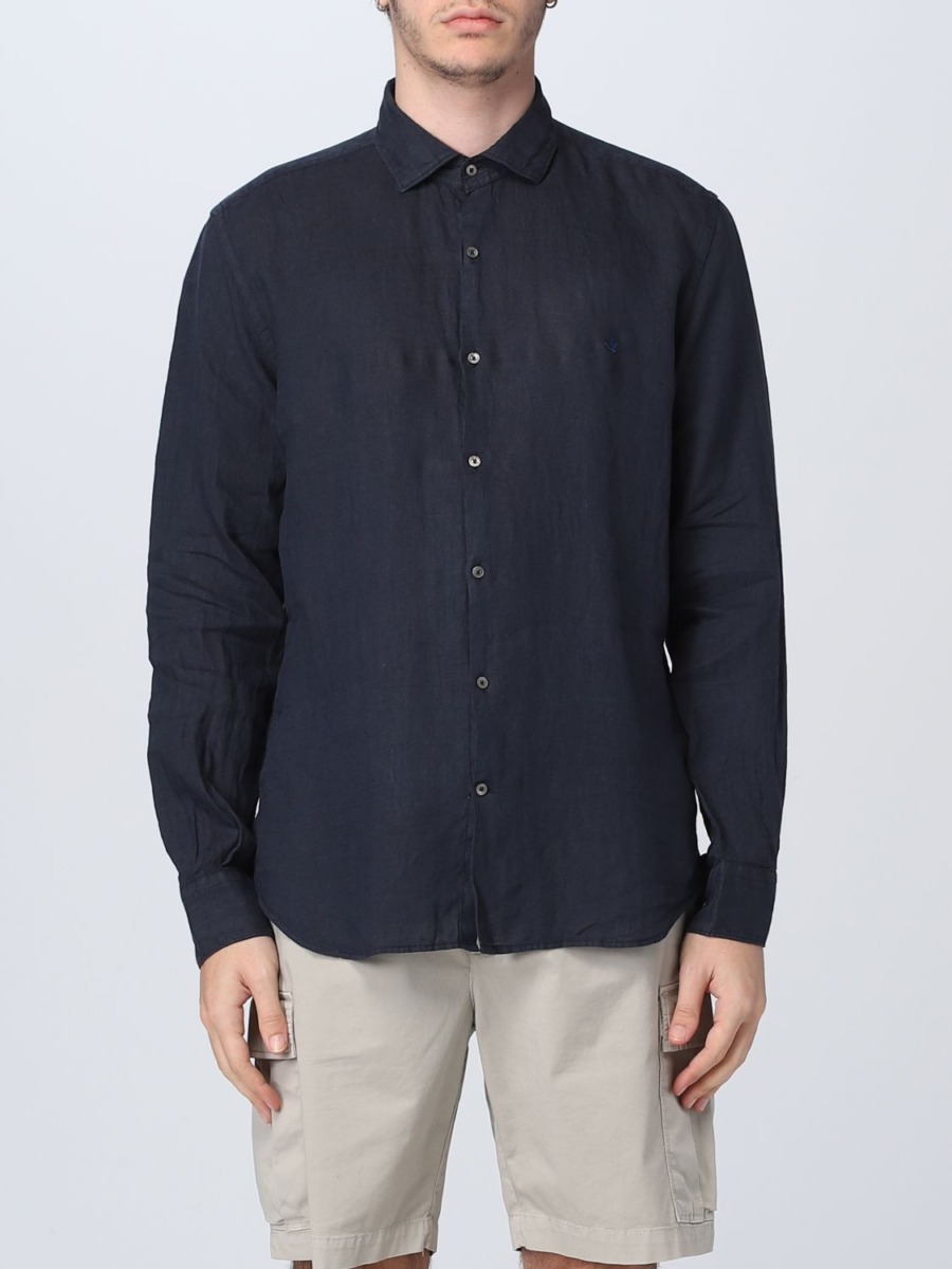 Brooksfield - Gents Blue Shirt from Giglio GOOFASH