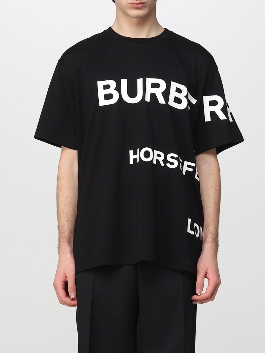 Burberry - Gents T-Shirt Black Giglio GOOFASH