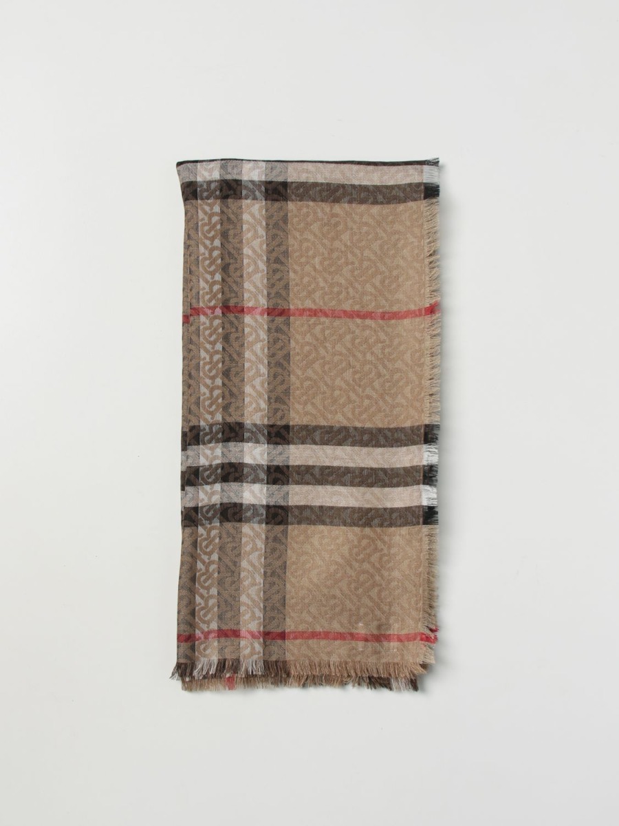 Burberry Lady Scarf Beige from Giglio GOOFASH