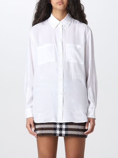 Burberry - Women's Shirt in White by Giglio GOOFASH