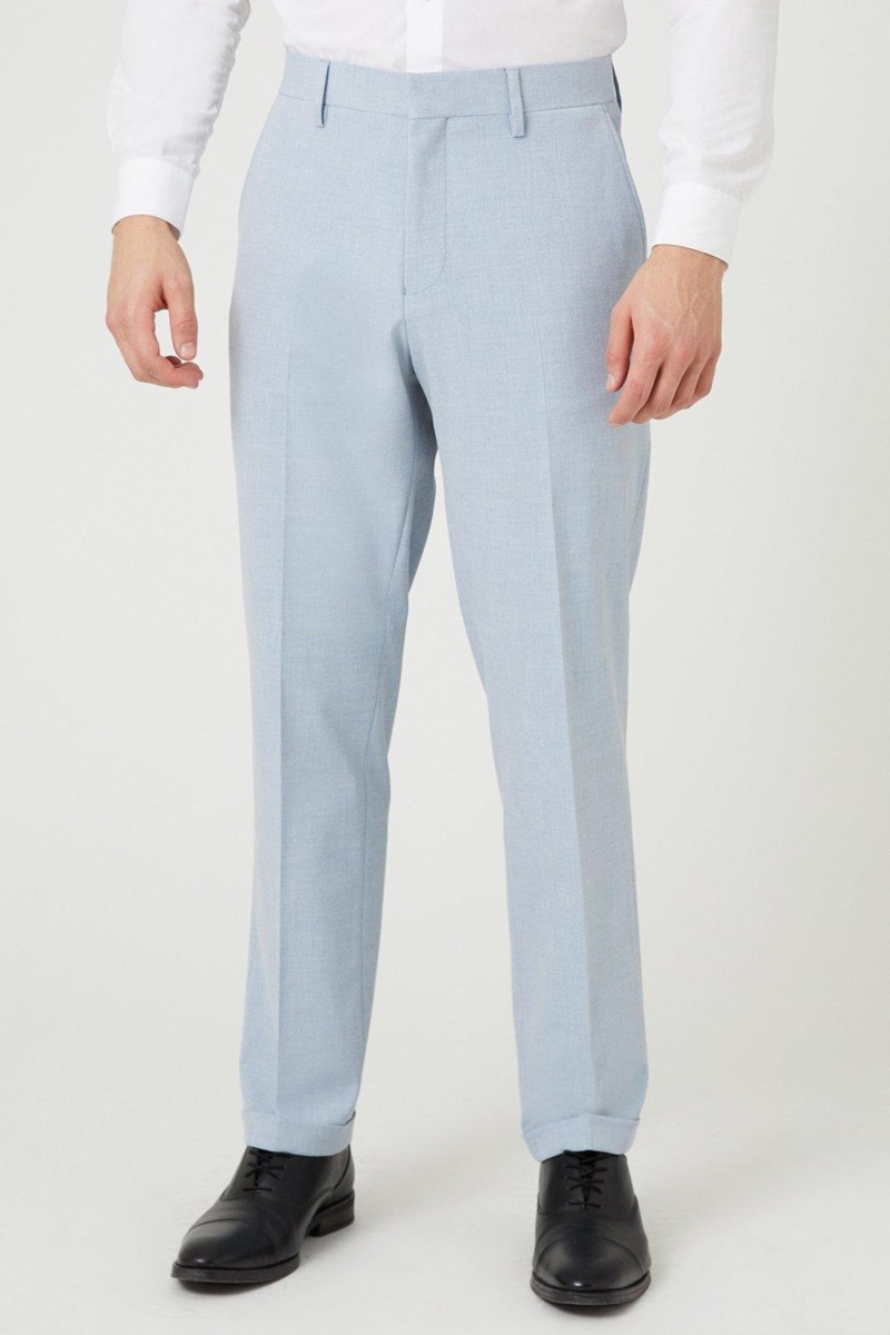 Burton Men's Suit Trousers Blue GOOFASH