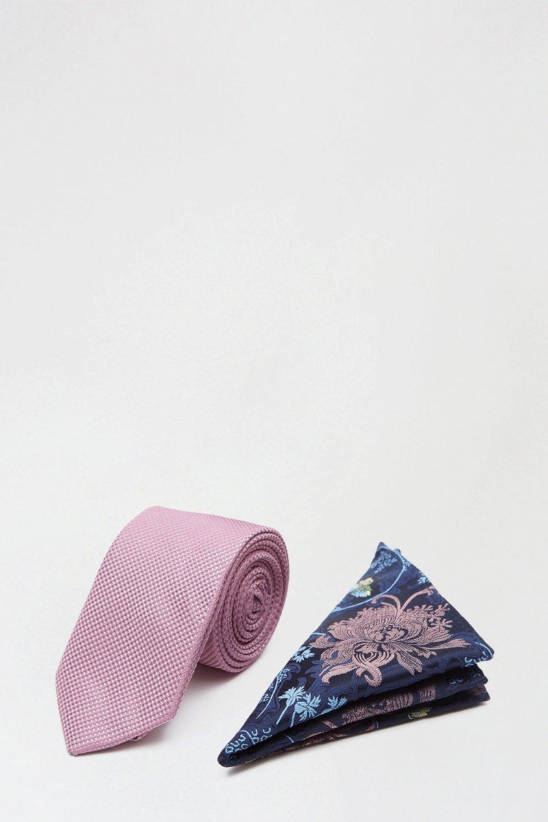Burton Men's Tie Pink GOOFASH