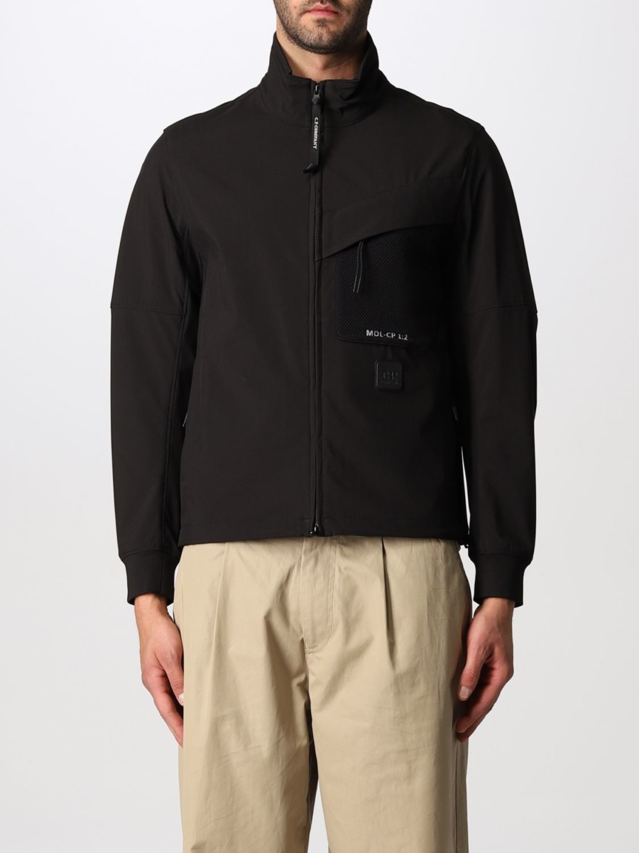 C.P. Company Man Jacket in Black by Giglio GOOFASH