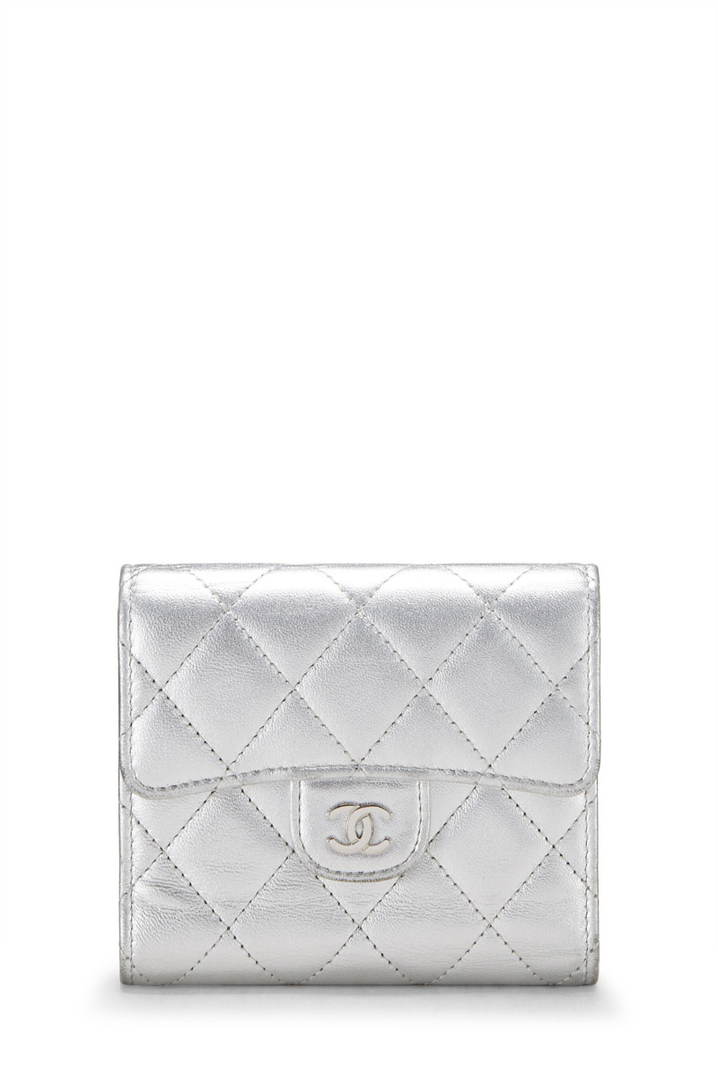 Card Holder in Silver WGACA Woman - Chanel GOOFASH