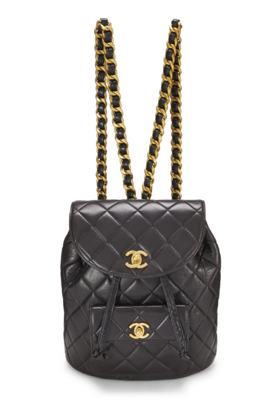 Chanel Backpack Black WGACA Ladies GOOFASH