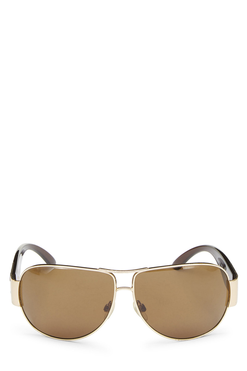 Chanel - Brown Woman Aviator Sunglasses - WGACA GOOFASH