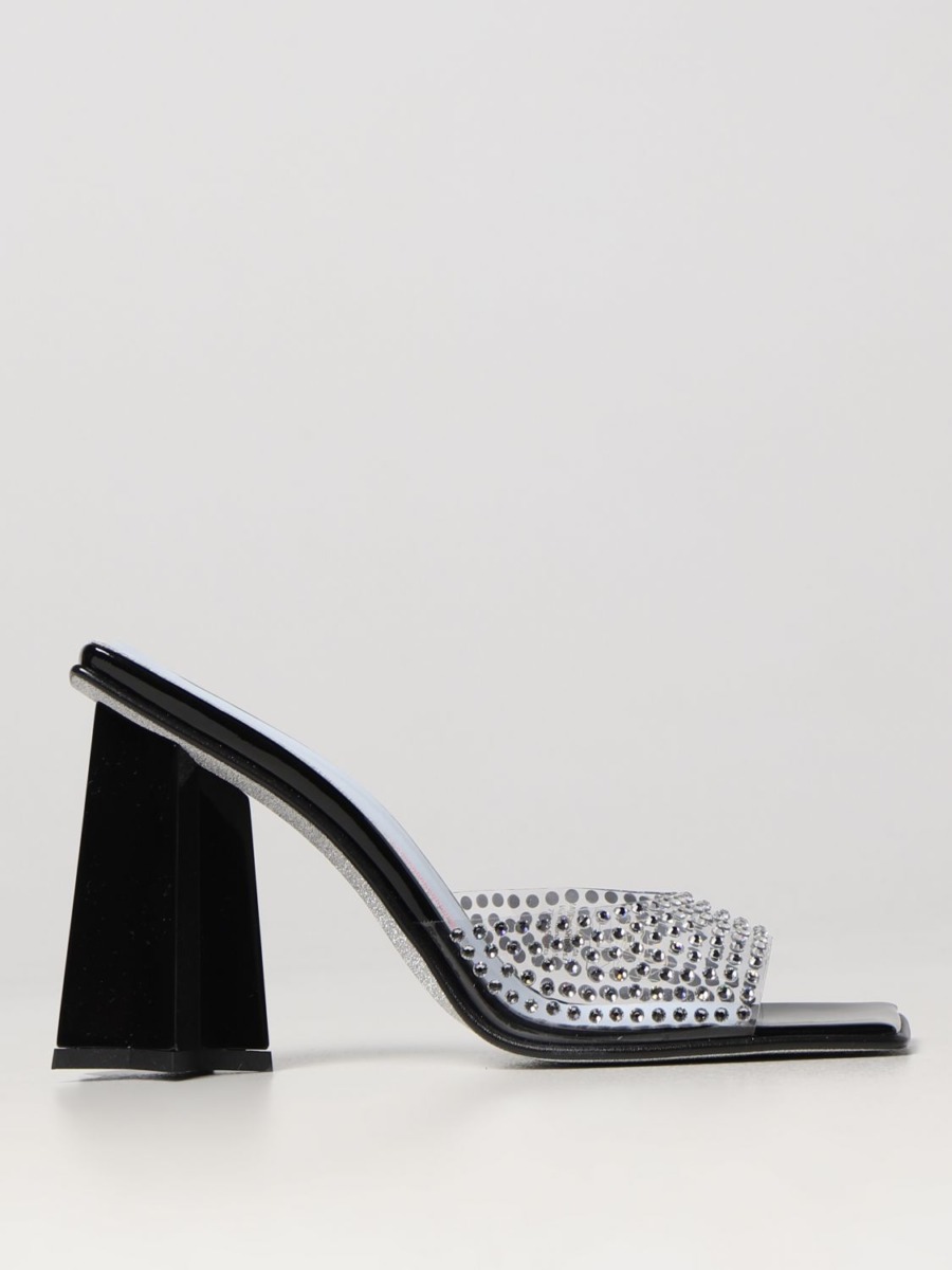 Chiara Ferragni Black Ladies Heeled Sandals - Giglio GOOFASH