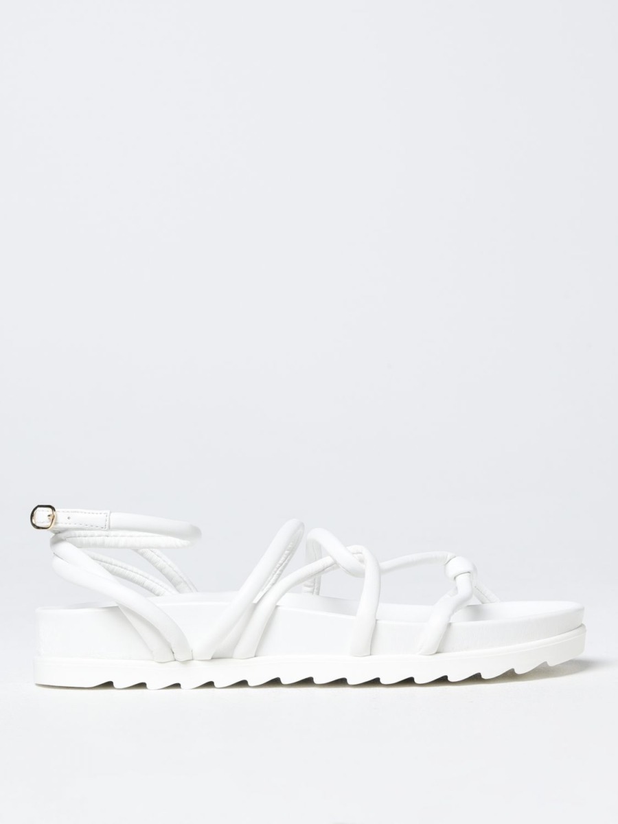 Chiara Ferragni Ladies Flat Sandals White - Giglio GOOFASH