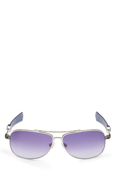 Chrome Hearts Woman Aviator Sunglasses Purple - WGACA GOOFASH