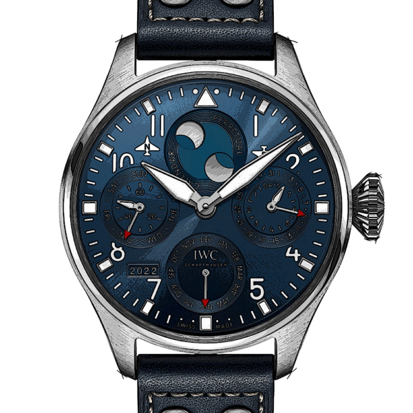 Chronext - Watch in Blue for Man by Iwc GOOFASH