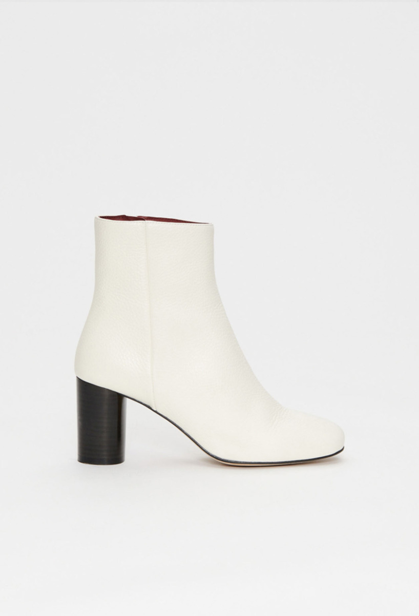 Claudie Pierlot - Lady Ankle Boots in White GOOFASH