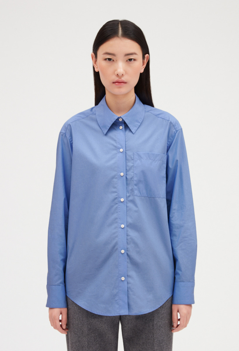 Claudie Pierlot Shirt in Blue GOOFASH