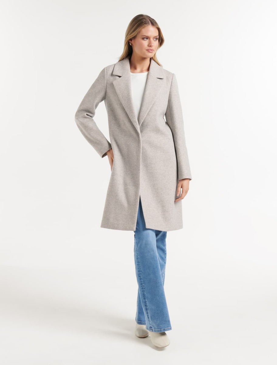 Coat Grey for Woman at Ever New GOOFASH