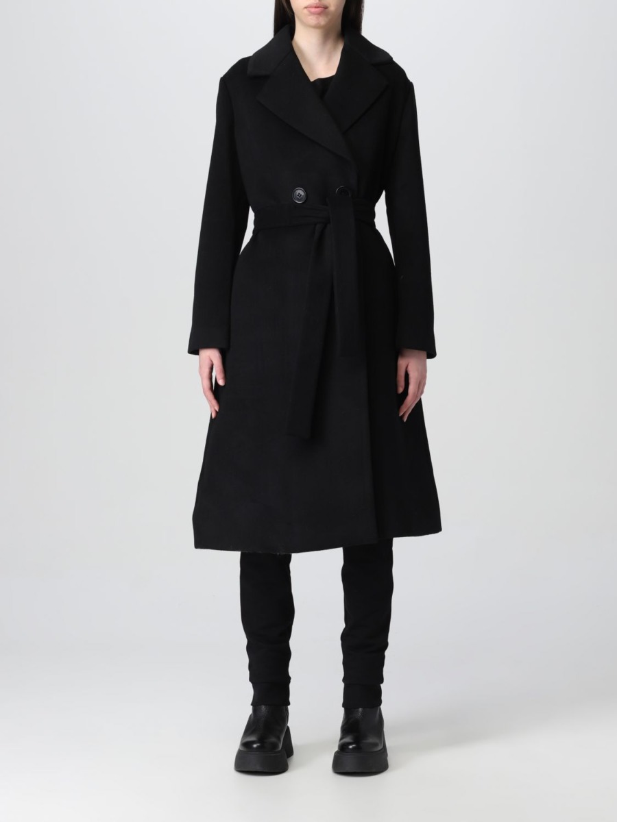 Coat in Black - Giglio Woman - Giglio GOOFASH