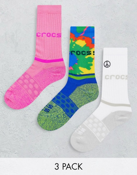 Crocs - Womens Socks Multicolor from Asos GOOFASH