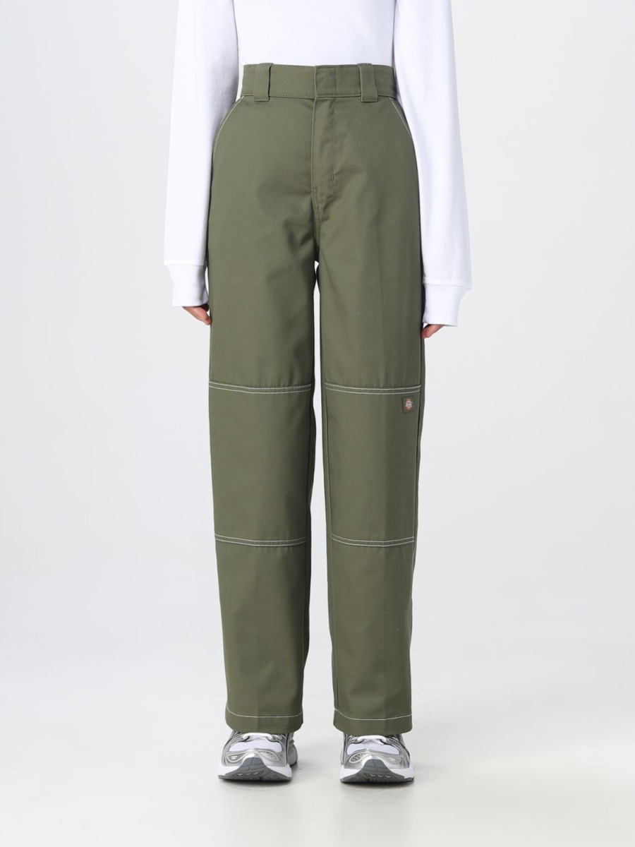 Dickies Womens Trousers in Green from Giglio GOOFASH