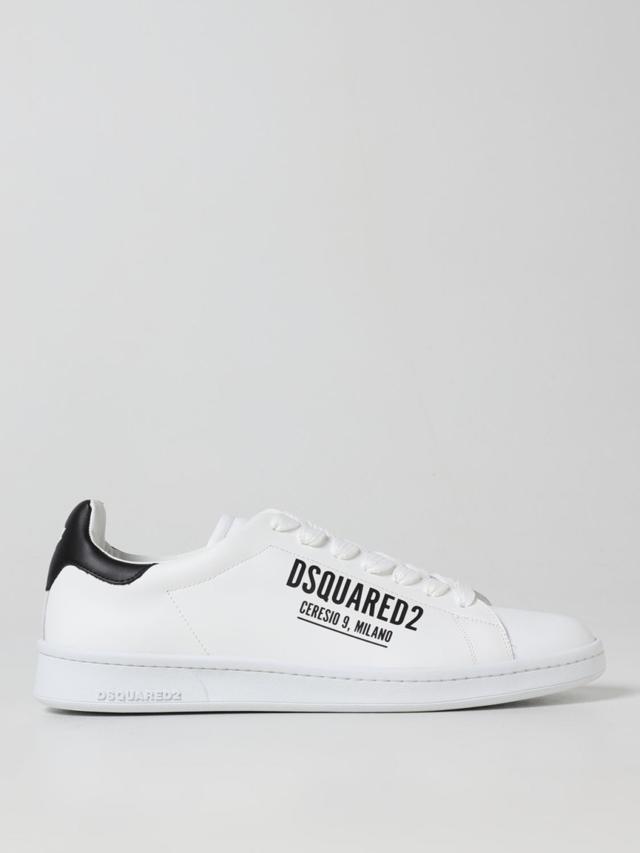 Dsquared2 Gent White Trainers at Giglio GOOFASH