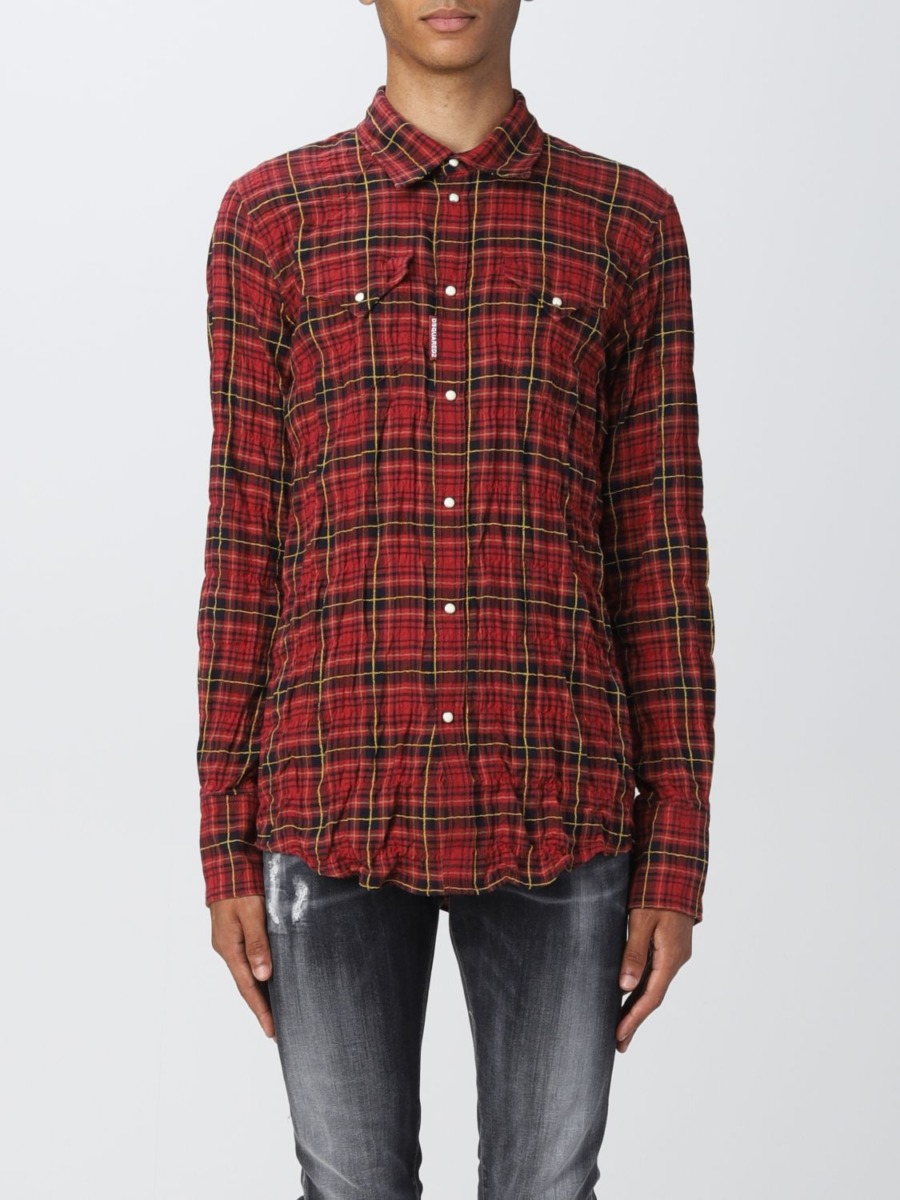 Dsquared2 - Red Shirt Giglio GOOFASH
