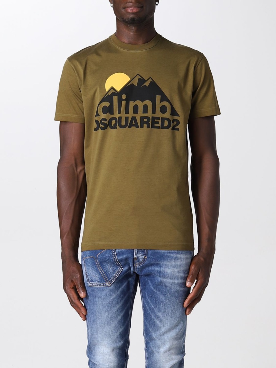 Dsquared2 - T-Shirt Green at Giglio GOOFASH
