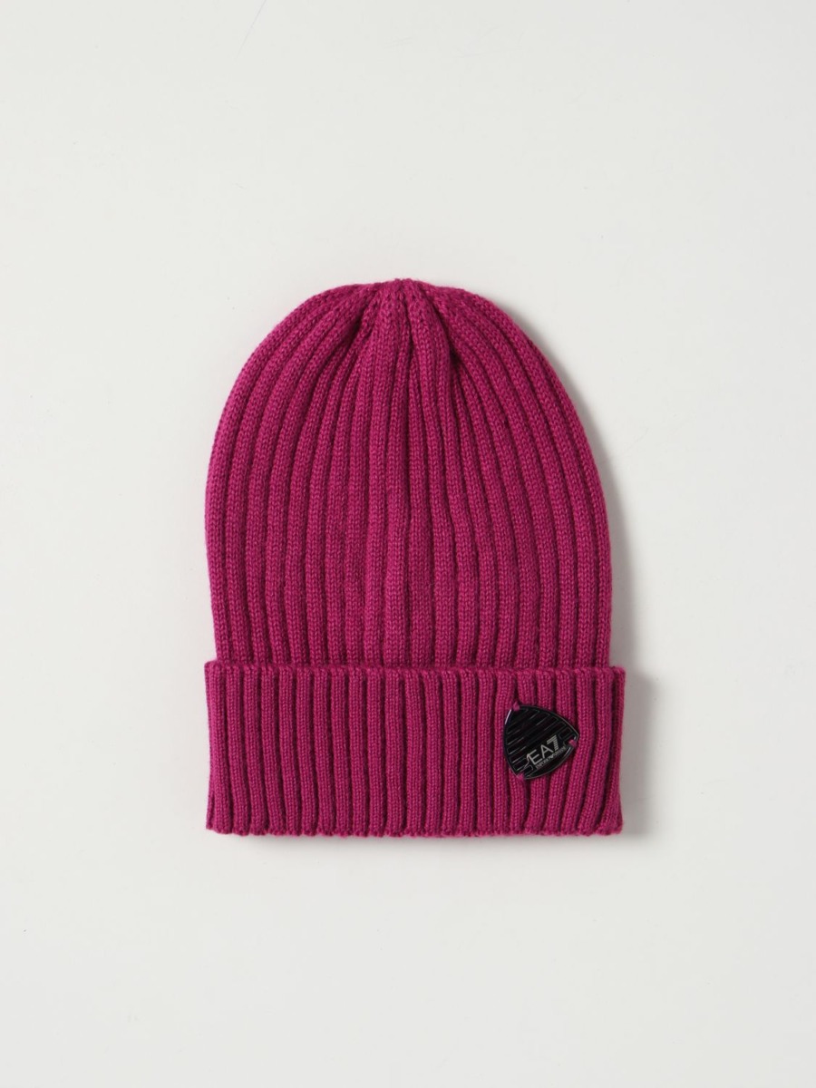 EA7 Lady Hat Pink by Giglio GOOFASH