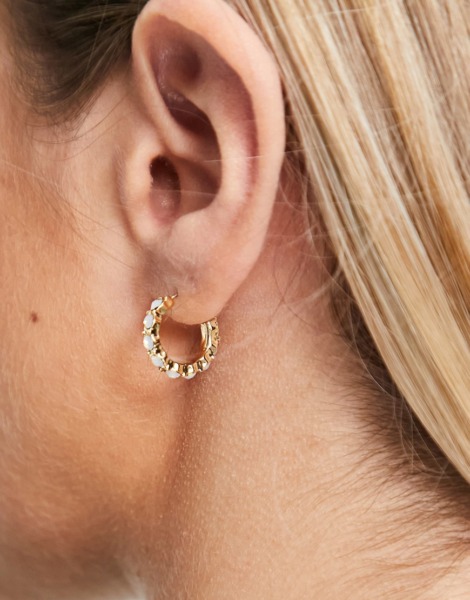 Earrings Gold for Women from Asos GOOFASH