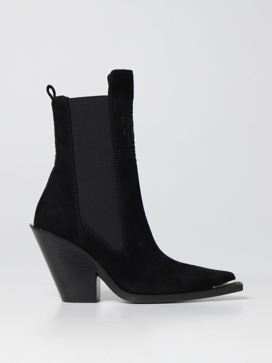 Ermanno Scervino Lady Ankle Boots in Black from Giglio GOOFASH