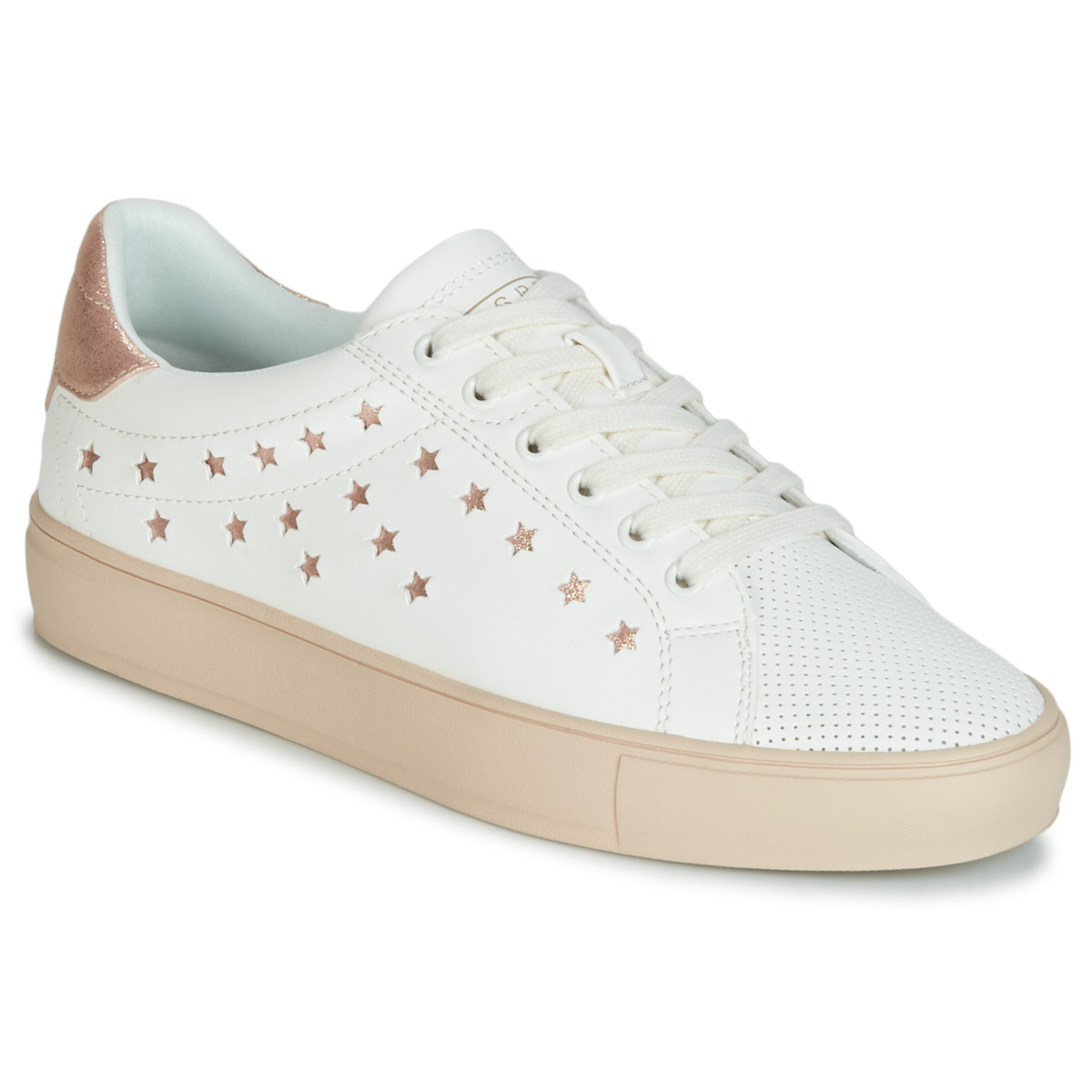 Esprit Womens Sneakers White by Spartoo GOOFASH
