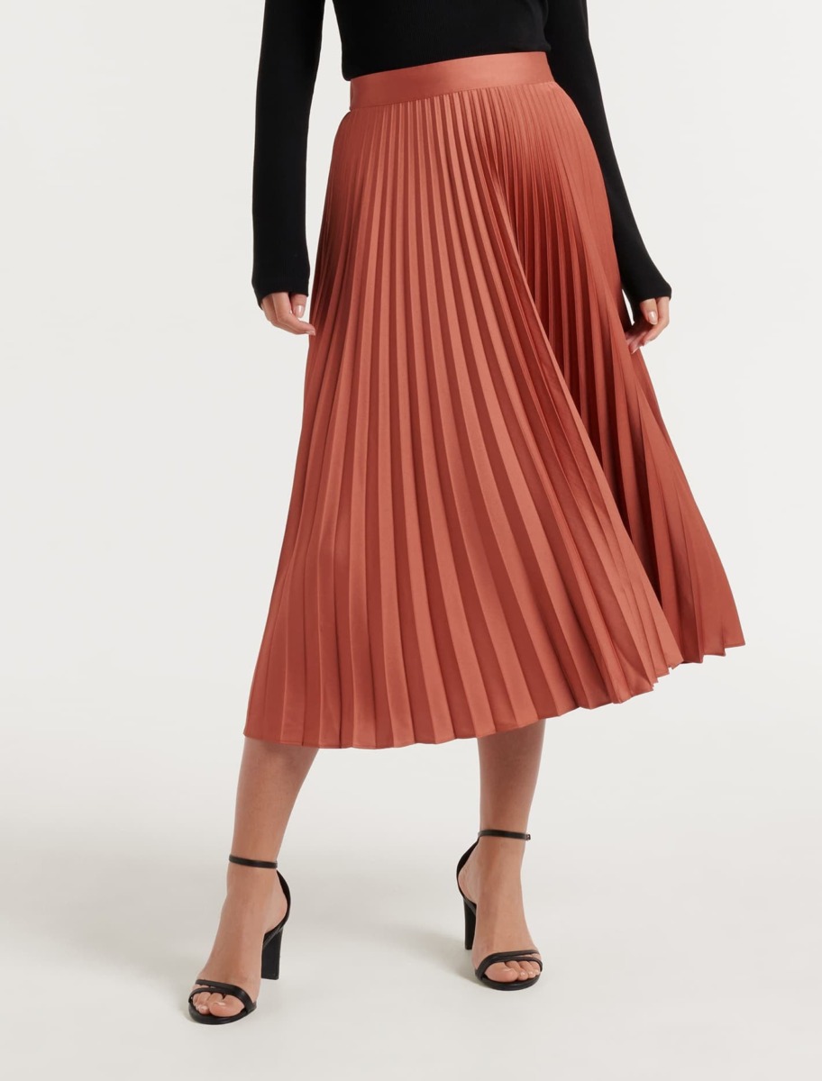 Ever New - Woman Pleated Skirt in Brown GOOFASH