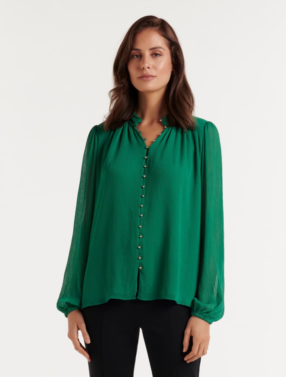 Ever New - Womens Blouse in Green GOOFASH