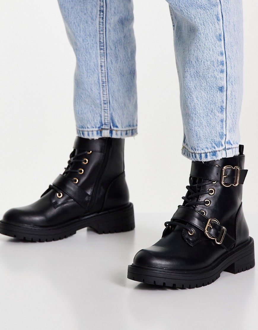 Flat Boots in Black for Woman by Asos GOOFASH