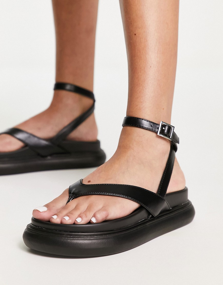 Flat Sandals Black - Asos GOOFASH