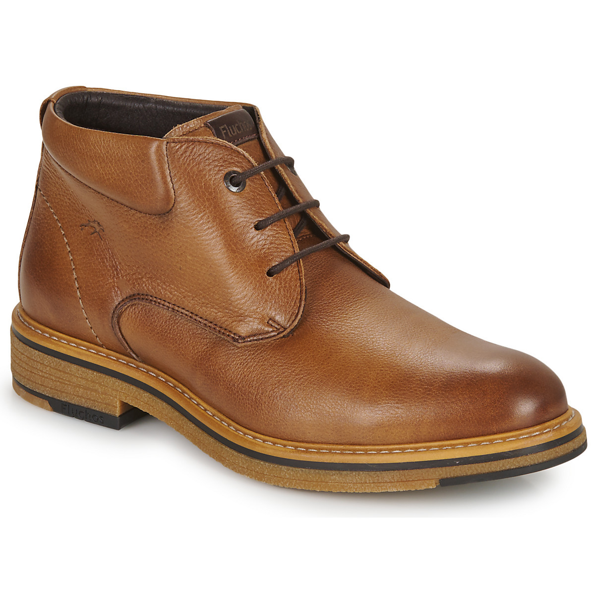 Fluchos - Gents Brown Boots at Spartoo GOOFASH
