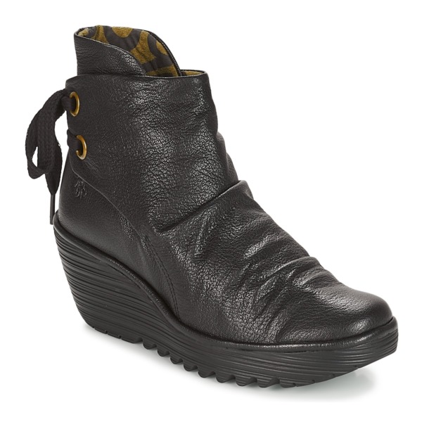 Fly London - Black Women Ankle Boots - Spartoo GOOFASH