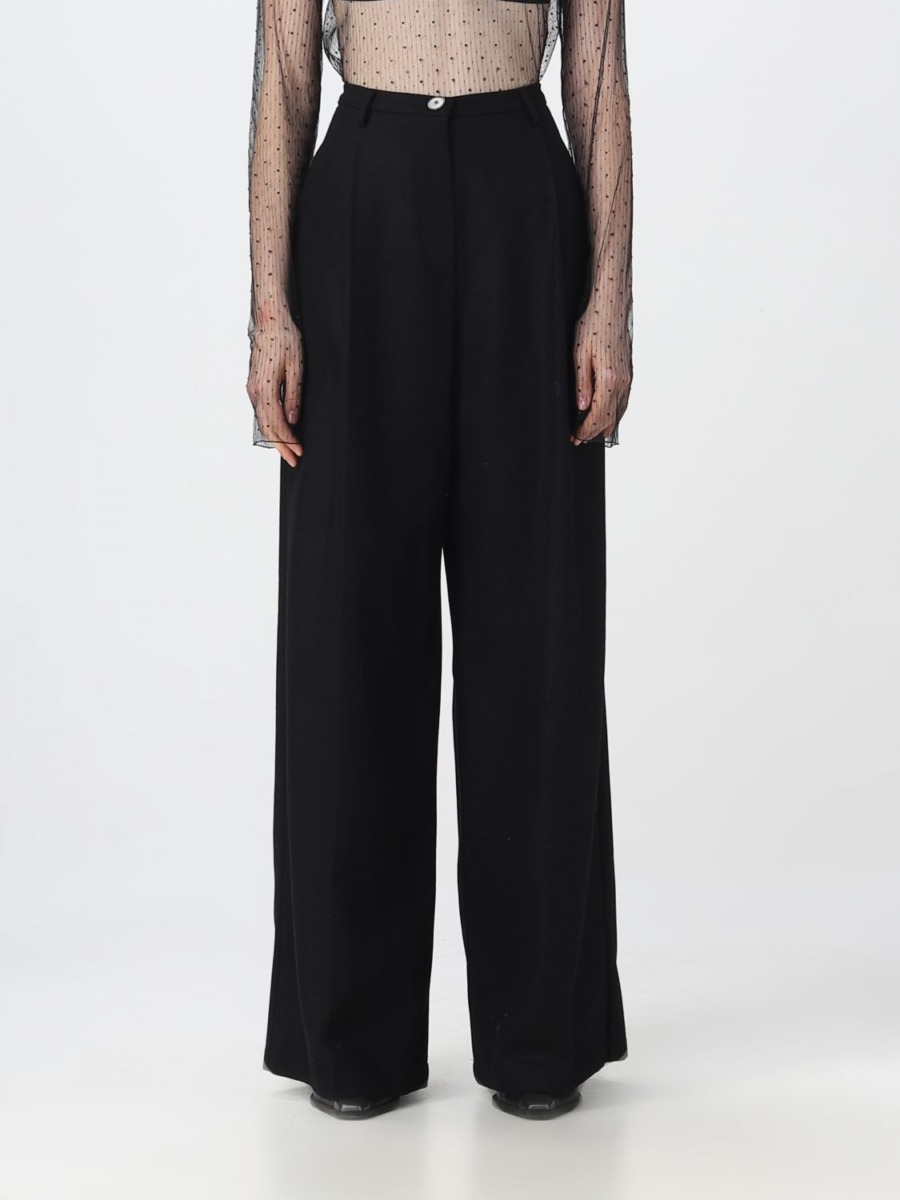 Forte Forte Trousers in Black for Woman by Giglio GOOFASH