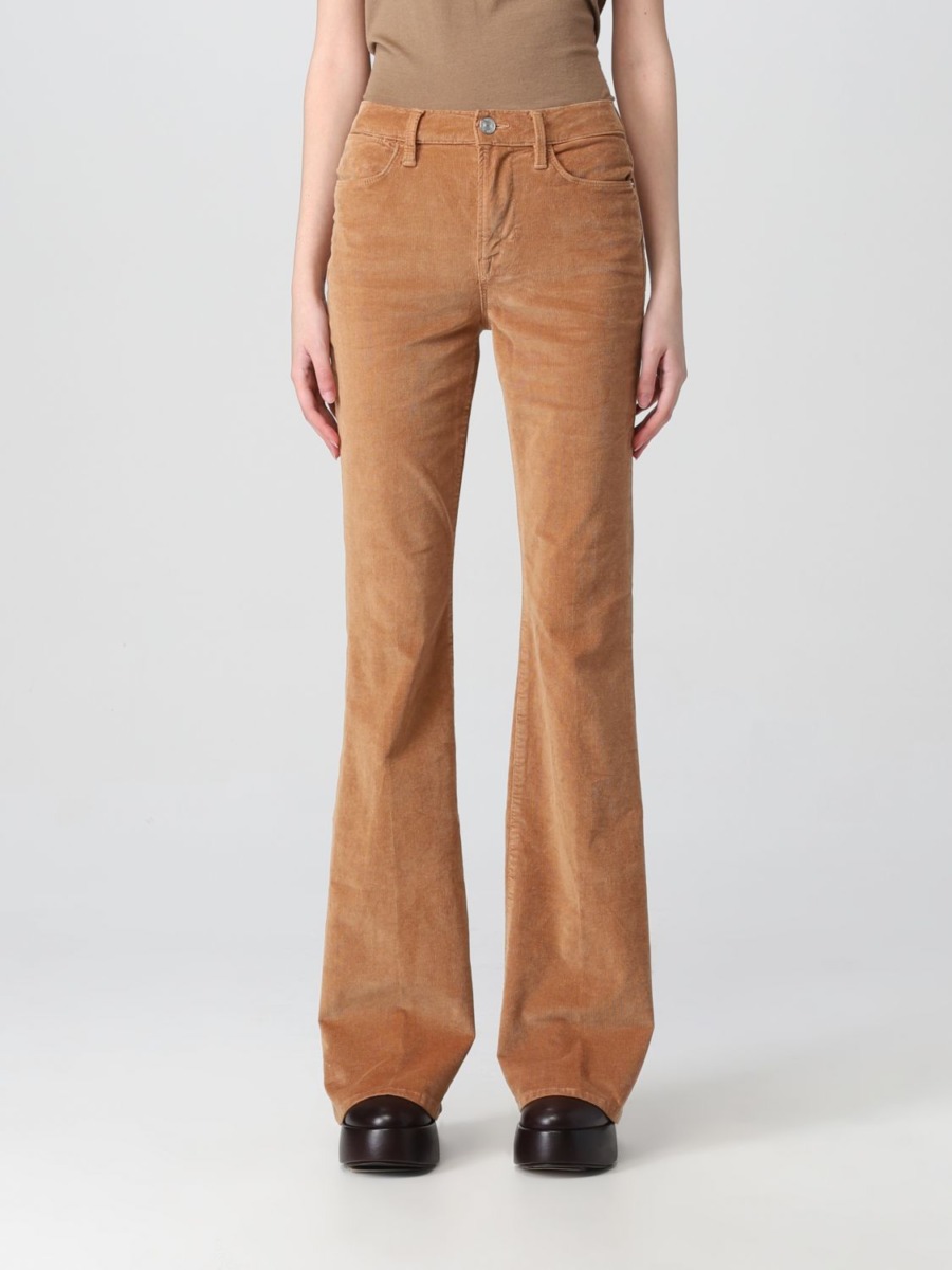 Frame - Trousers in Beige for Women by Giglio GOOFASH