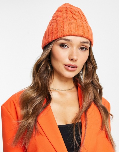 French Connection - Lady Beanie Red at Asos GOOFASH