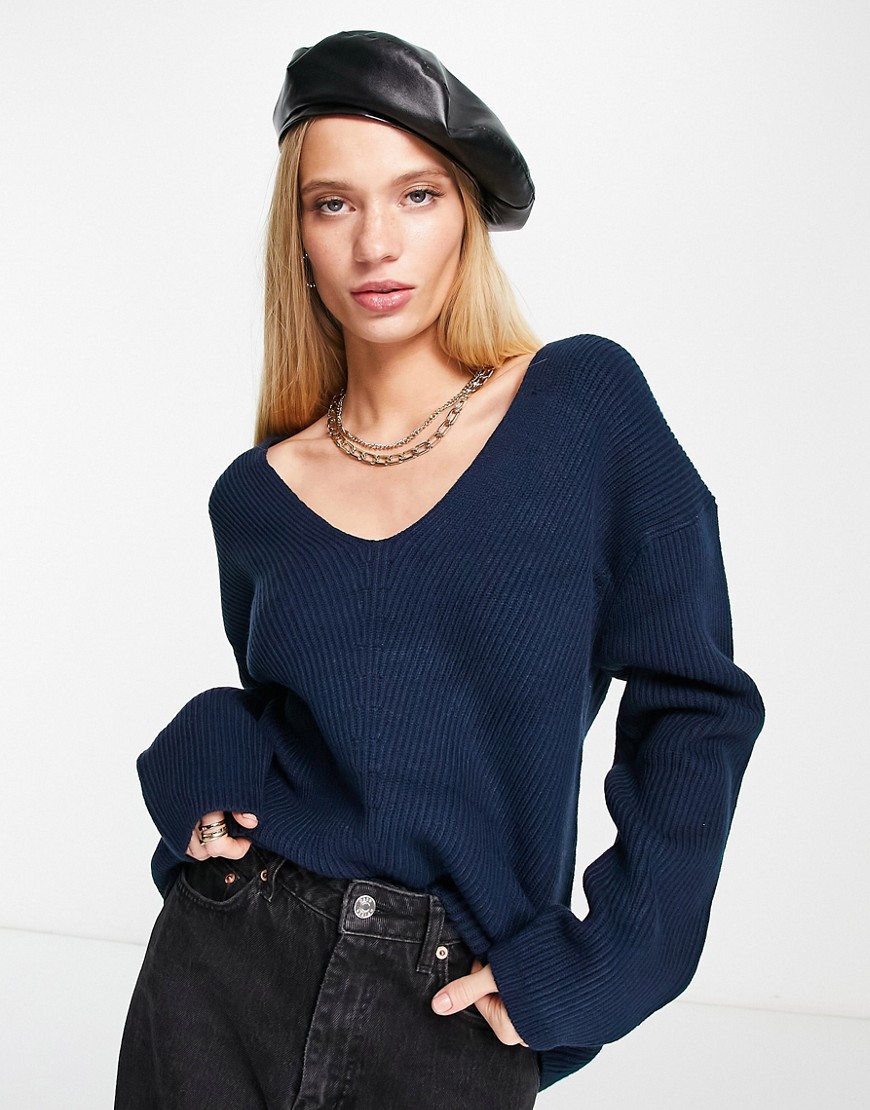 French Connection Women's Sweater in Blue from Asos GOOFASH